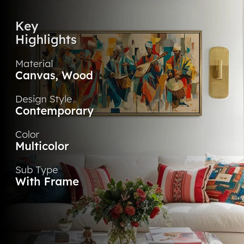 Syncopated Souls Canvas Wall Painting With Frame media 2