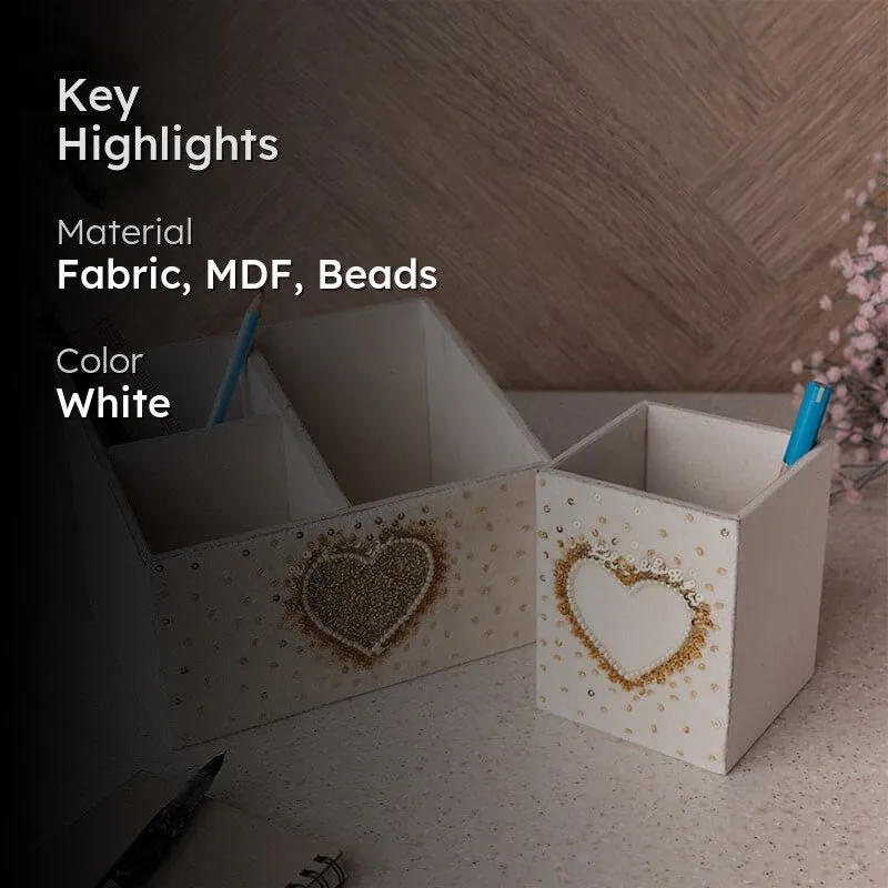 Hearty Home Stationery Holder (Love Collection) - Set Of Two media 2