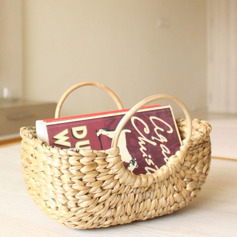 LuxeHarvest Natural Fiber Fruit Basket