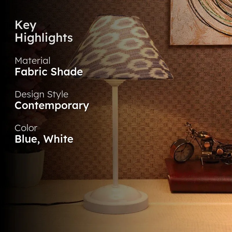 Lois Meisaa Fabric Table Lamp - Blue,White media 2