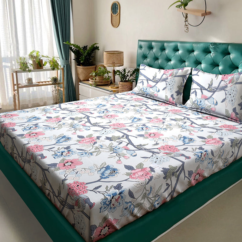 Freesia Fitted Bedsheet - 180 GSM