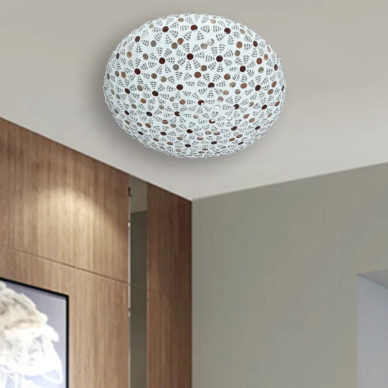 Nuvea II Flush Mount Glass Ceiling Lamp media 2