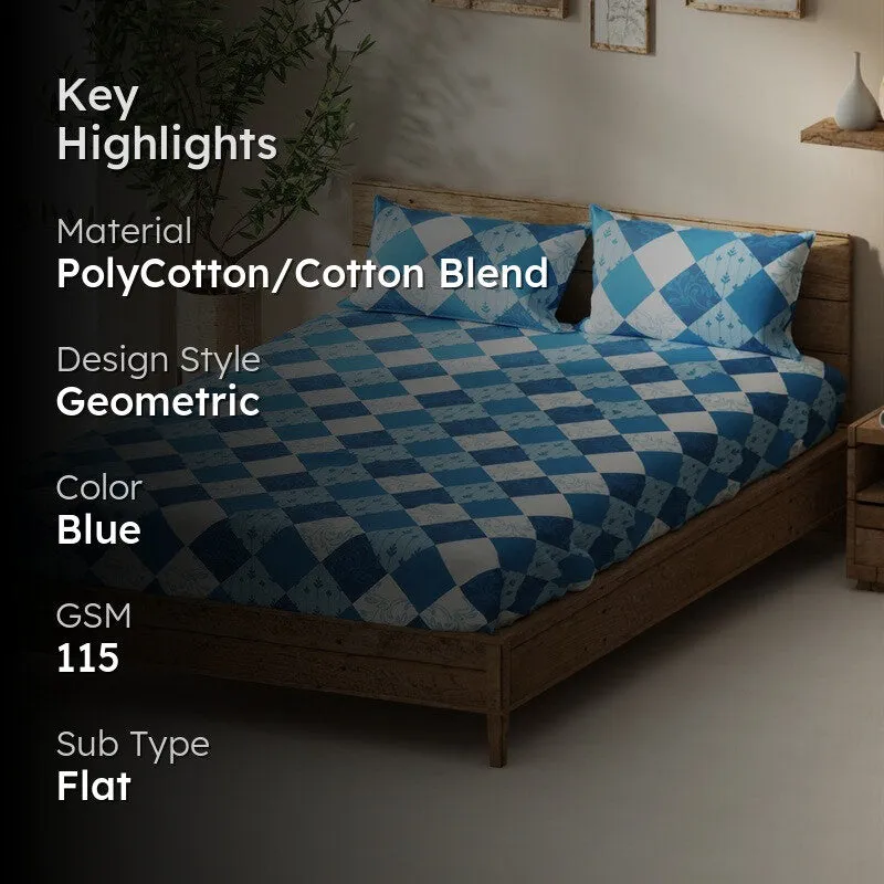 Bralin Bedsheet (Blue) - 115 GSM media 2