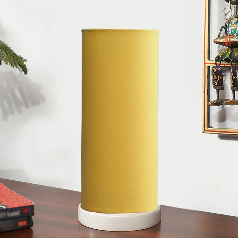 Esto Tower Wooden Table Lamp - Yellow,White media 7