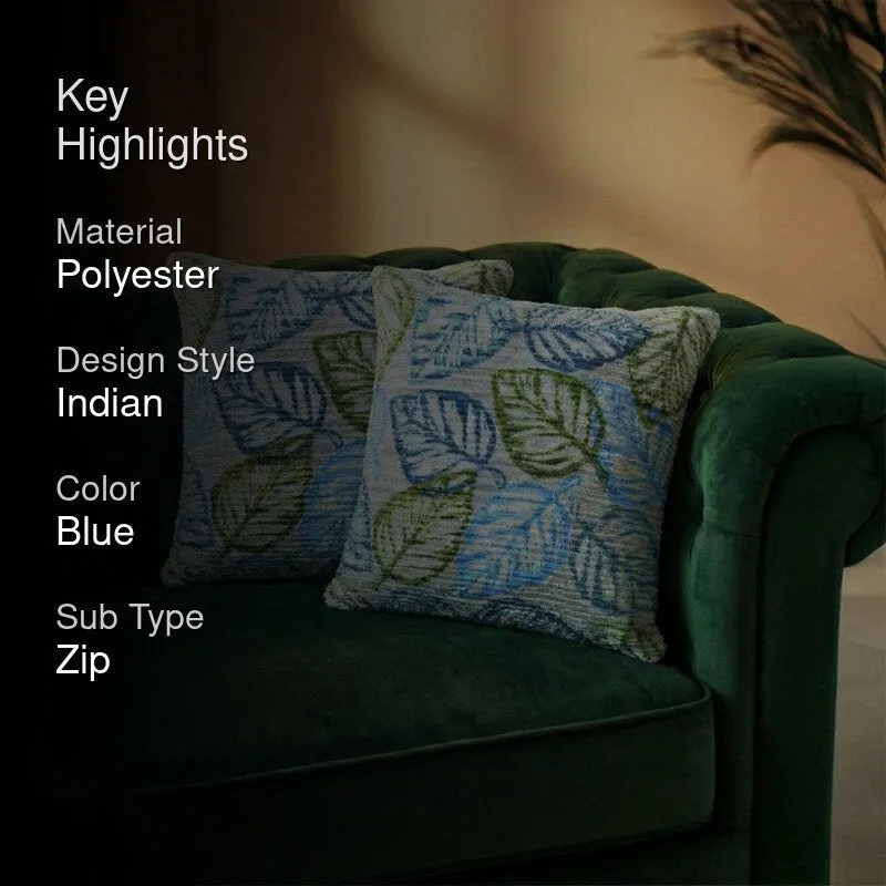 EdenPetals Cushion Covers (Blue) - Set Of Two media 2