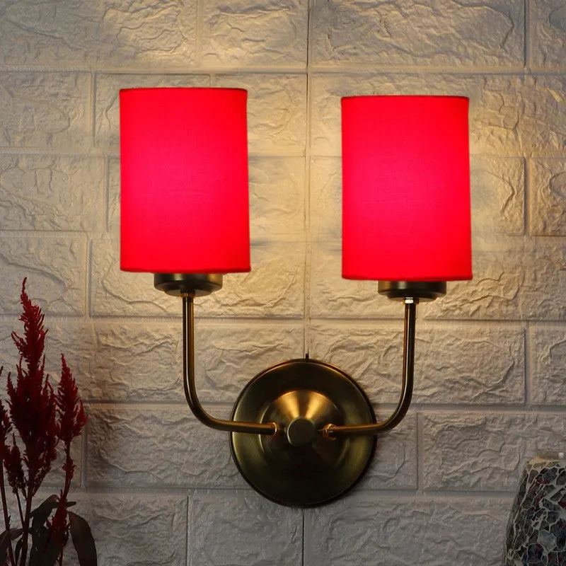 Lumoire Duo Metal Wall Lamp - Gold,Red media 1