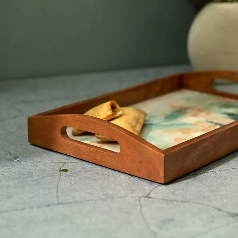Blossom Light Walnut Serving Tray media 5
