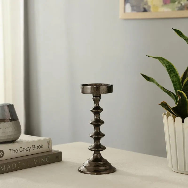 Classic Column Candle Holder - Black media 3