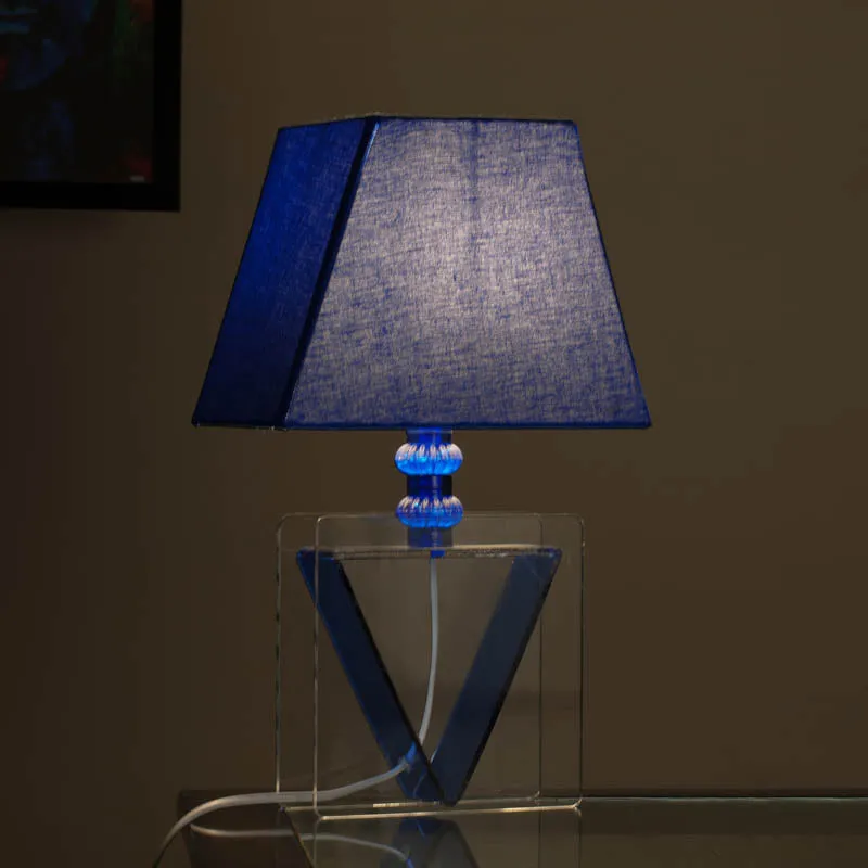 Indira Inverta Acrylic Table Lamp - Blue media 1