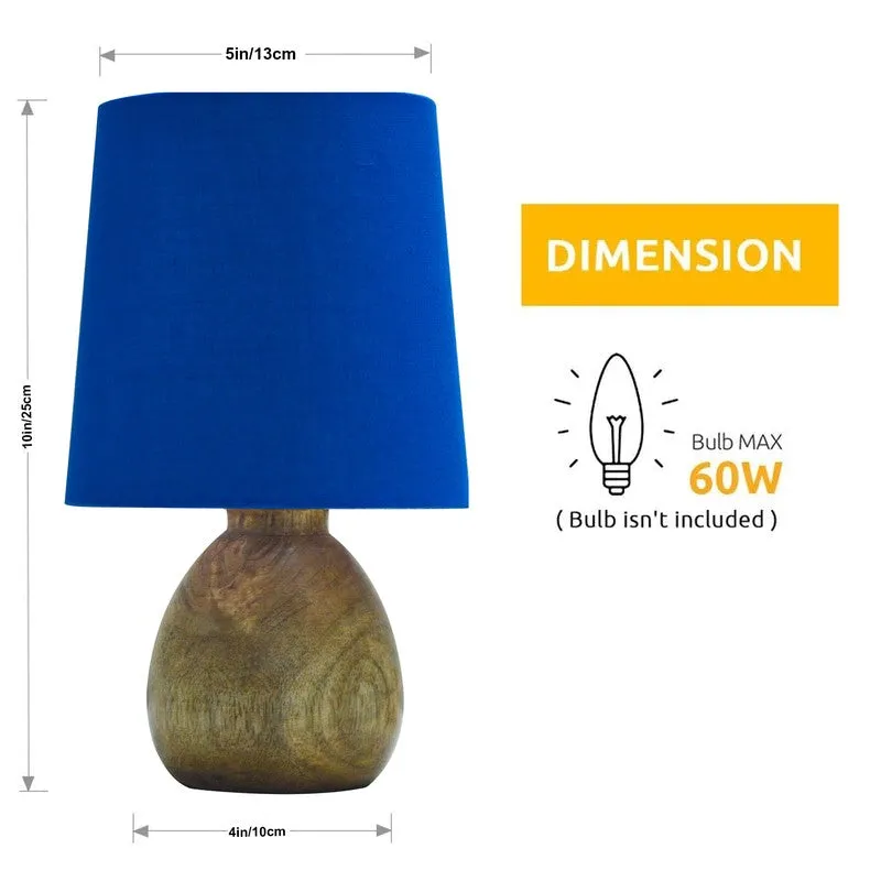 PureVista Wooden Table Lamp - Blue media 10
