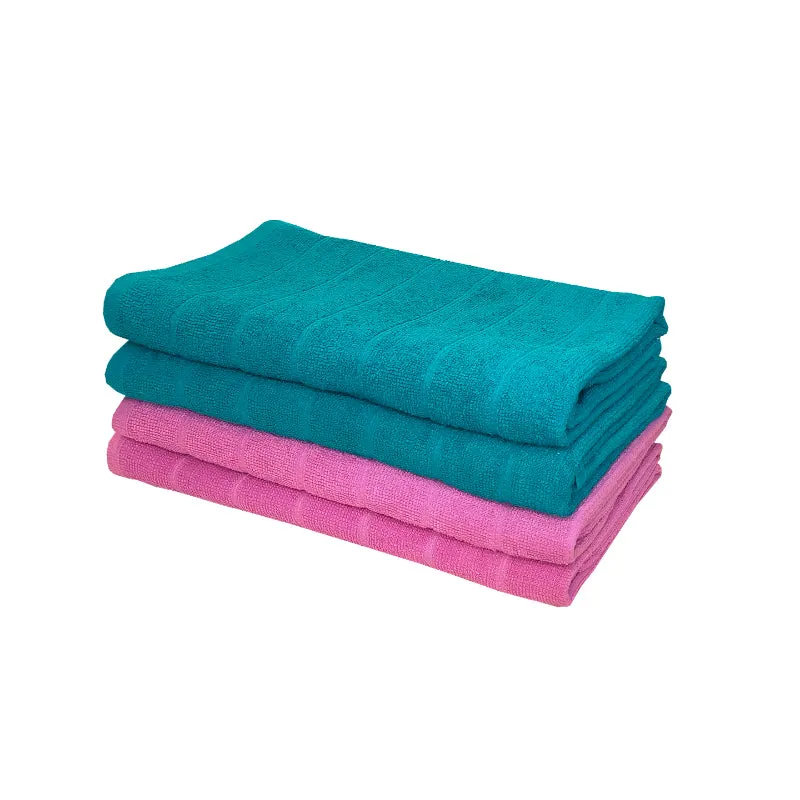 Sarda Bath Towel (Dark Blue & Purple) - Set Of Four media 4
