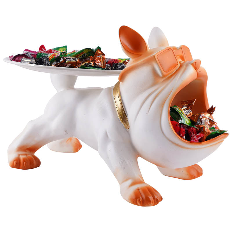The Posh Pup Painted Polyresin Show Piece - White media 4