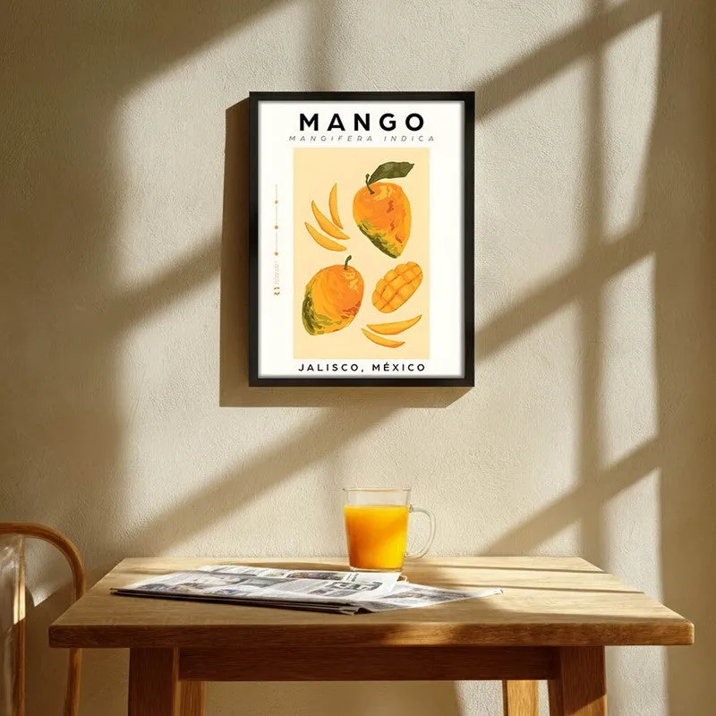 MangoFarm Archival Canvas Wall Art - Black media 1