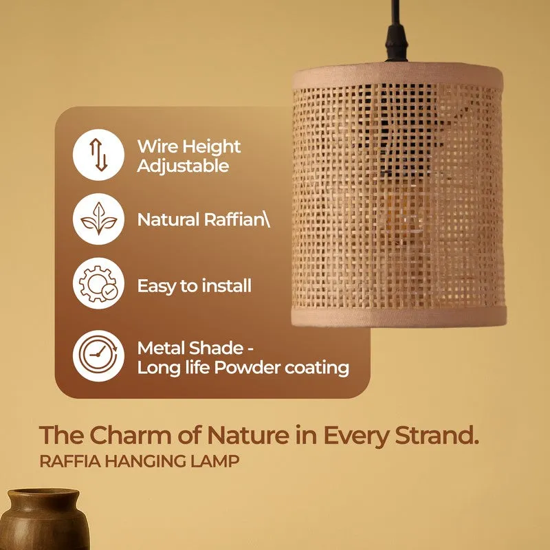 Jorinor Rattan Ceiling Lamp media 4