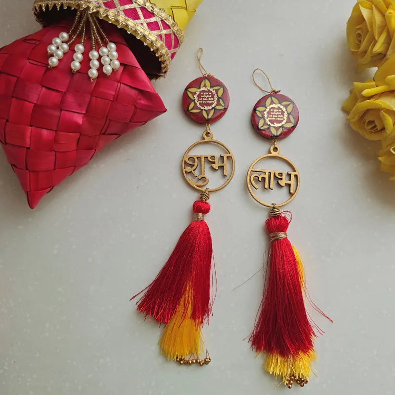 Shubh-Labh II Handcrafted Latkan - Set Of Two media 4