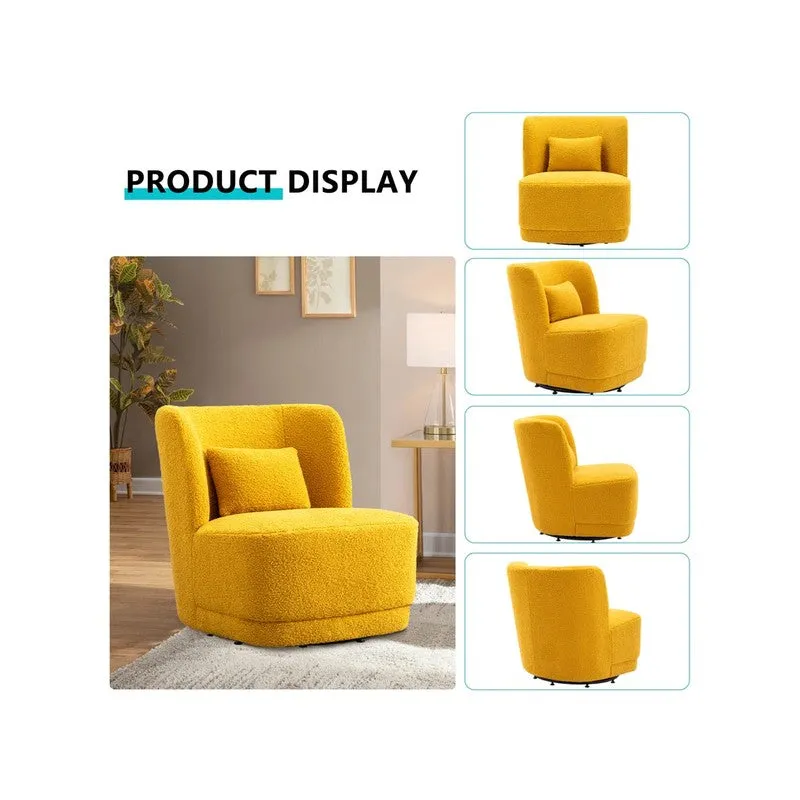 Urbano Neem Wood Accent Chair - Yellow media 7
