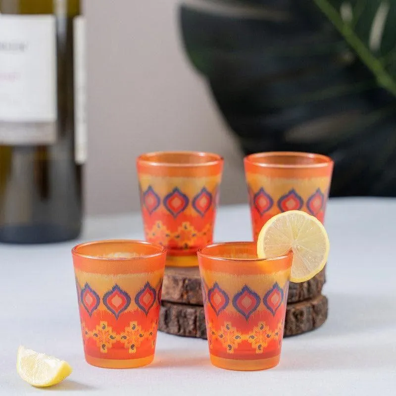 Ethnic Trove Frosted Shot Glass (30 ml) - Set Of Four media 1