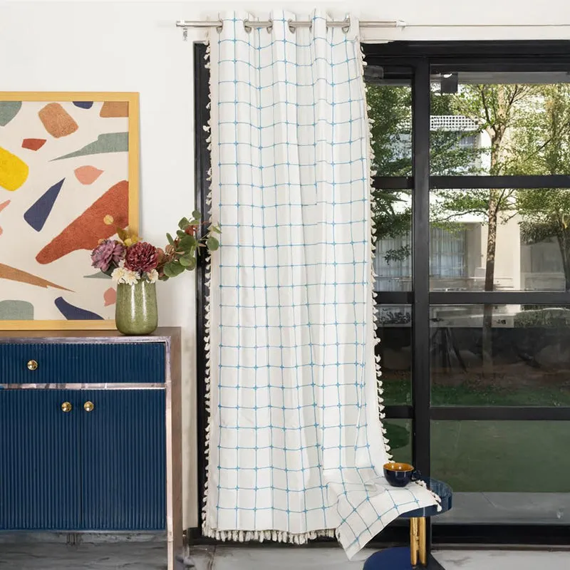 Urban Space Kanya Grid Curtain - White media 2