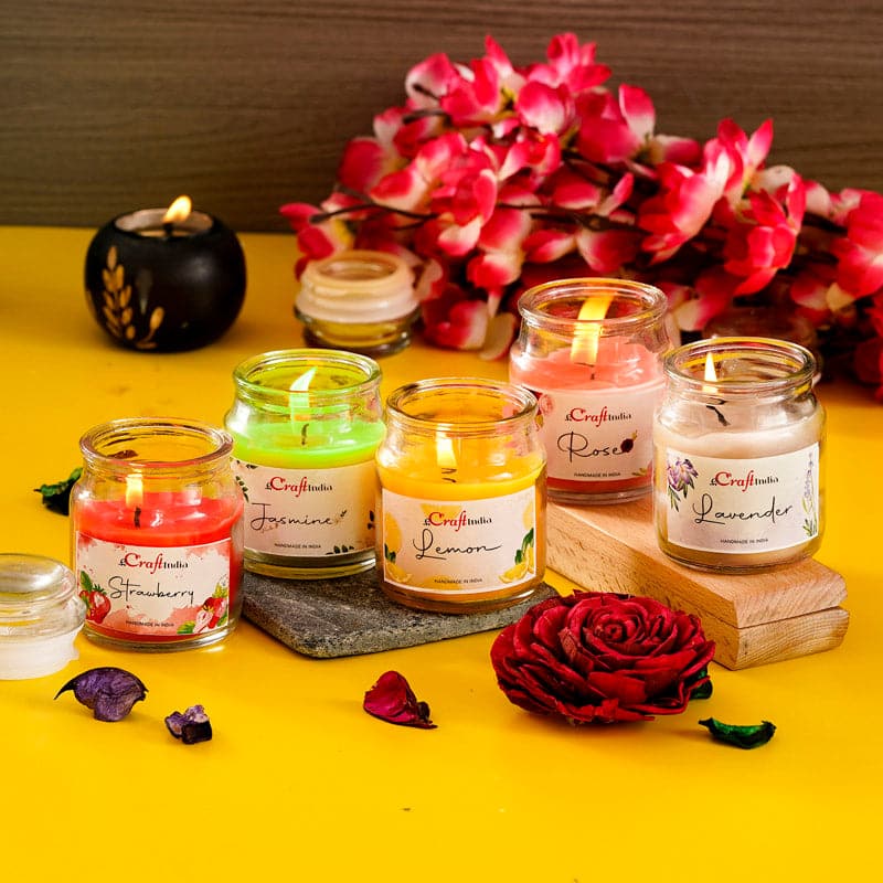 Nithya Green Apple Scented Jar Candle - Set Of Five image 3