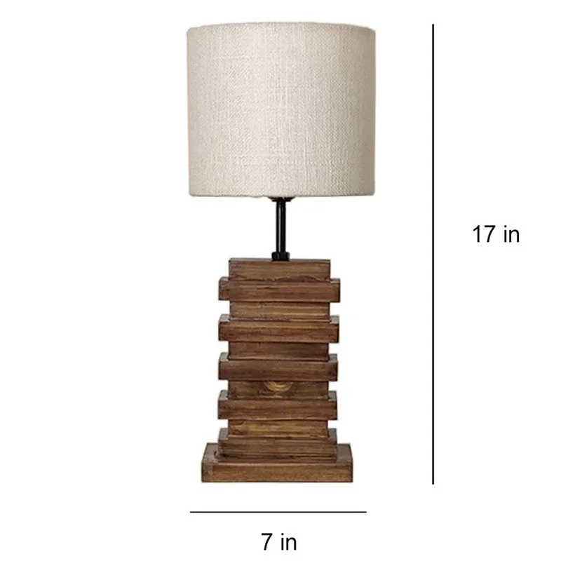 Jorian Jute Table Lamp - Brown,Beige media 7