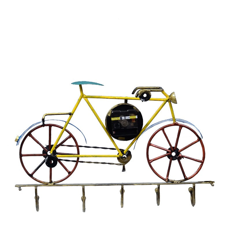 Cycle Utility Key Holder Metal Wall Clock media 6