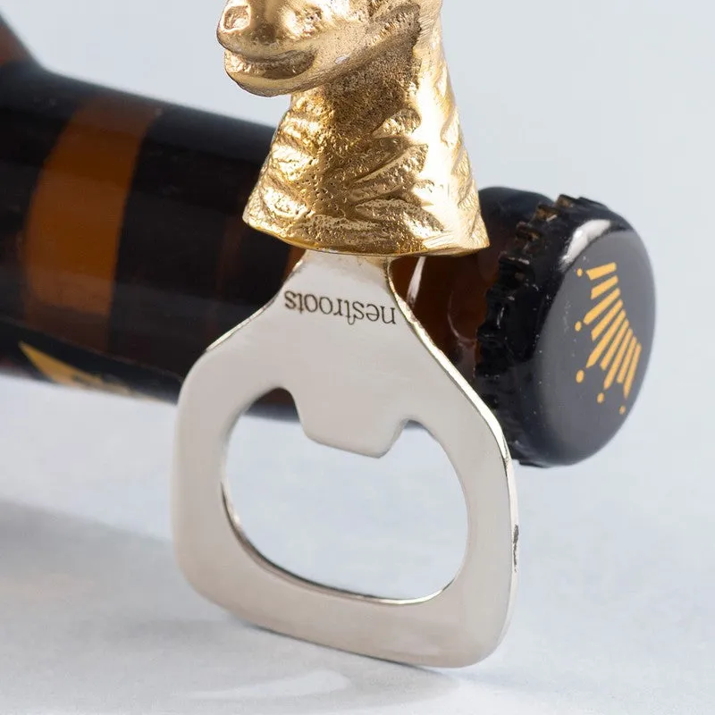 Bunny Pop Stainless Steel Bottle Opener - Gold media 5