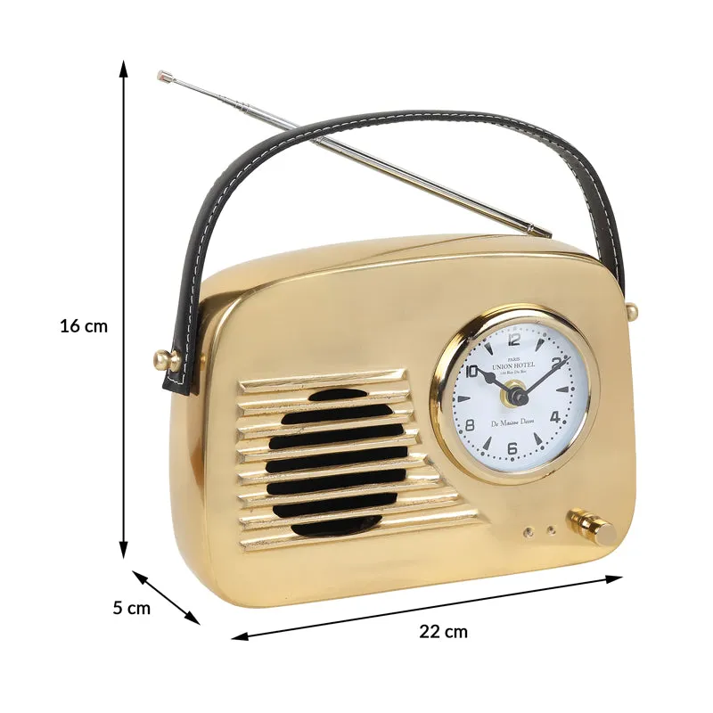 Melody Minutes Table Clock - Gold media 6