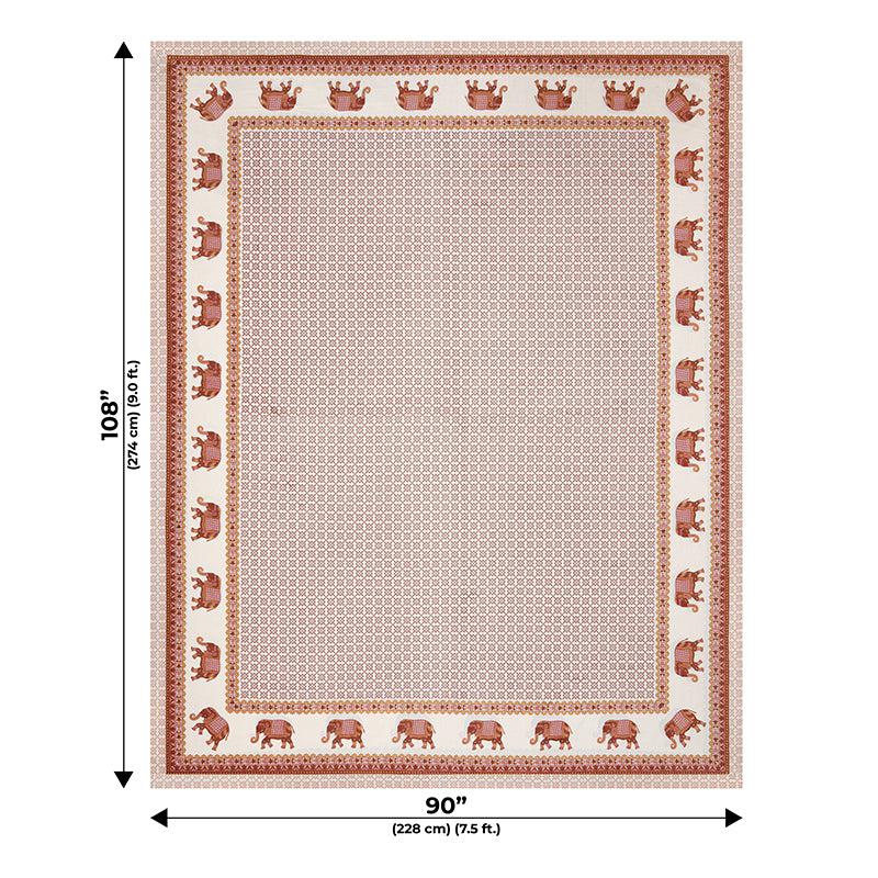 Gaj Ethnic Cotton Bedsheet (Red) - 180 TC media 5