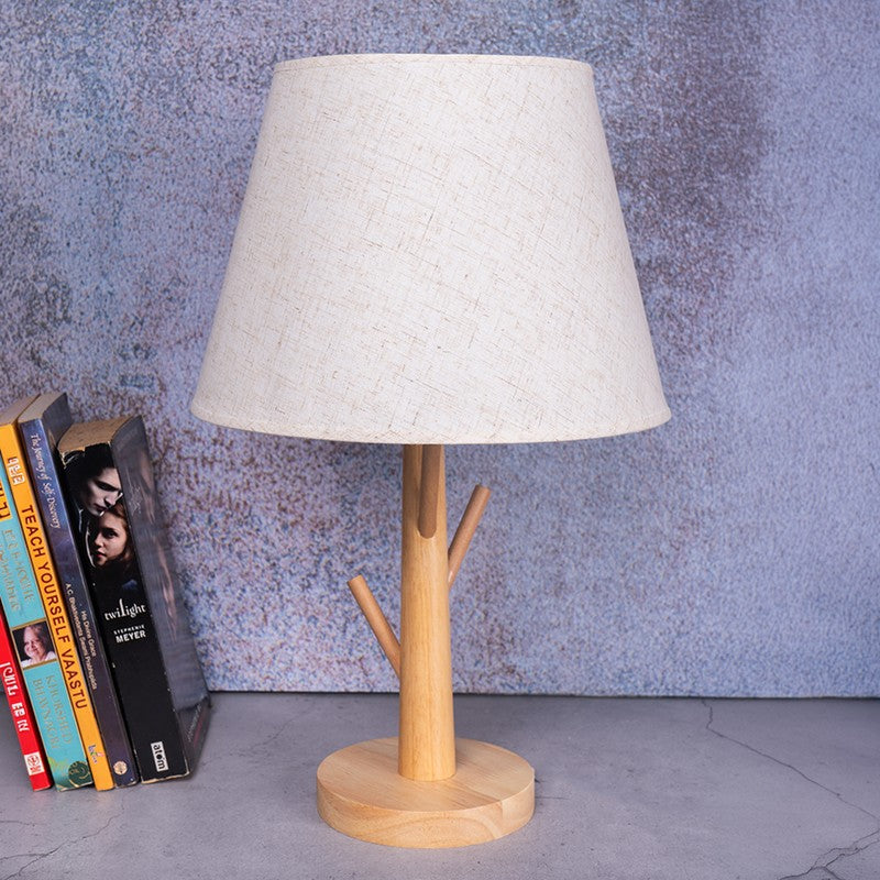AarviDecor Verona Classic Fabric Table Lamp - White media 5