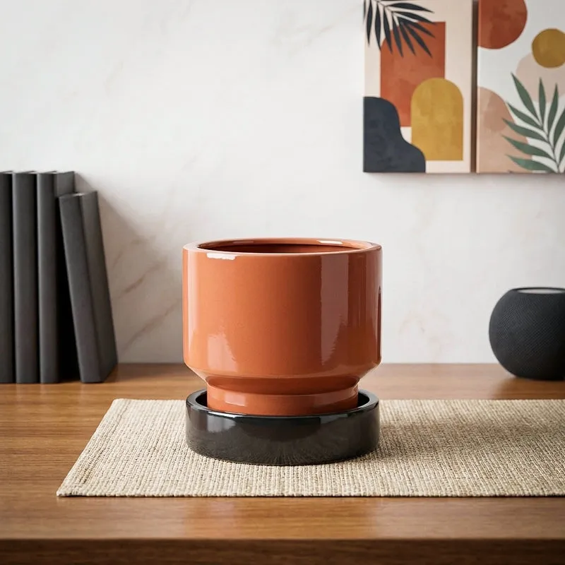 Ugaoo Pot-fection Ceramic Planter - Coral media 1