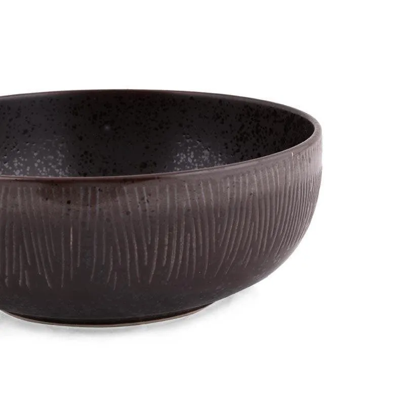 Rustic Brown Serving Bowl - Set Of Two media 4