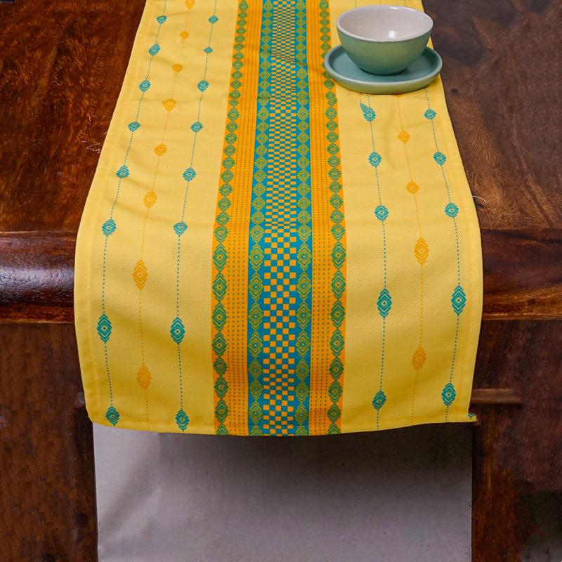 Sambalpuri Elegance Poly Canvas Table Runner