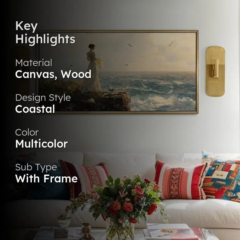 Drift of Dawn Canvas Wall Painting With Frame media 2