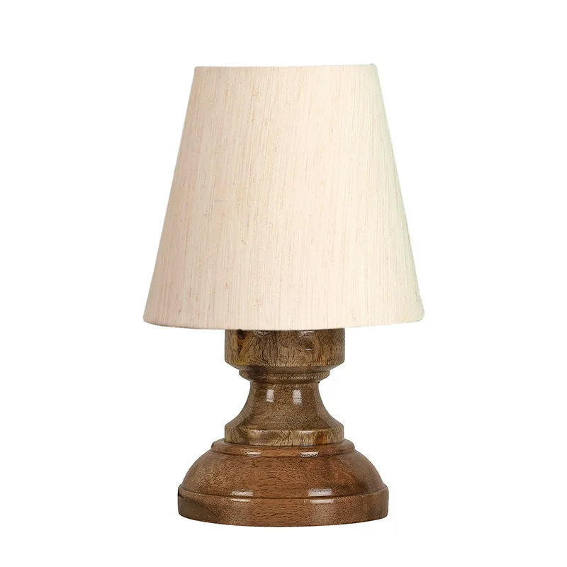 Harolda Shade Fabric Table Lamp with Base - Brown,Beige media 3