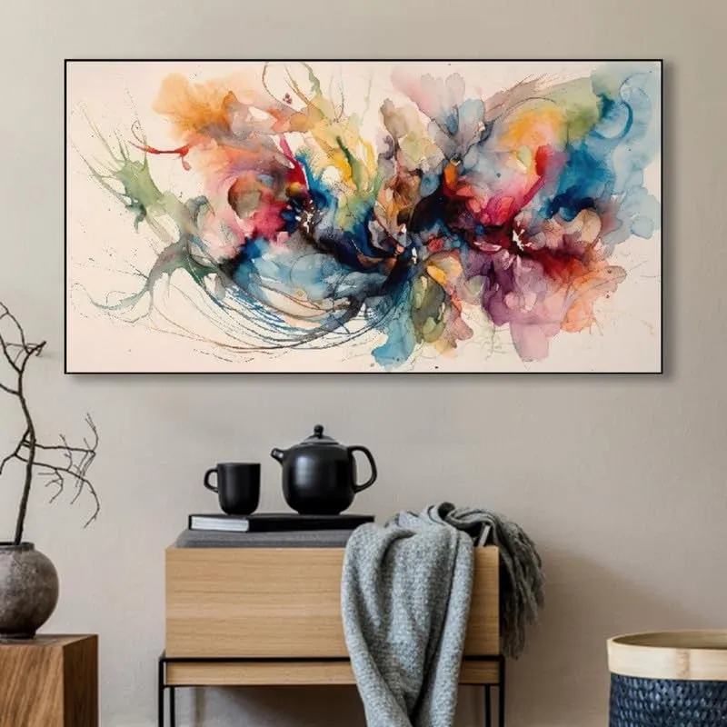 Fluid Harmony Canvas Wall Painting With Frame media 3