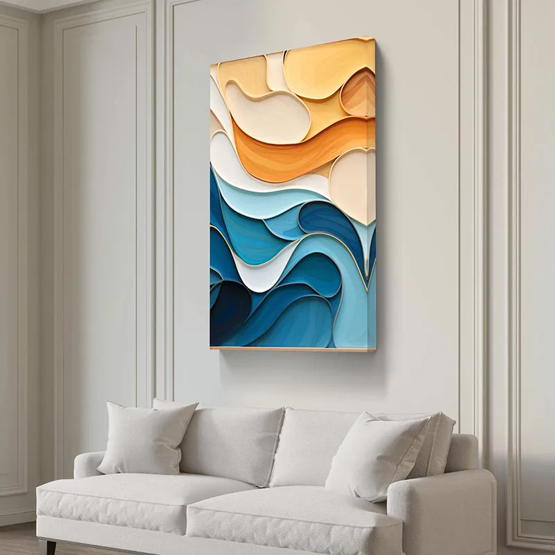 Vibrant Strokes Wall Painting media 4