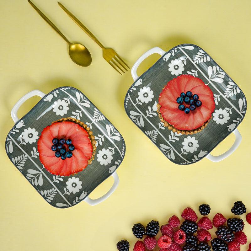 Rana Floral Square Porcelain Platter - Set of Two media 3