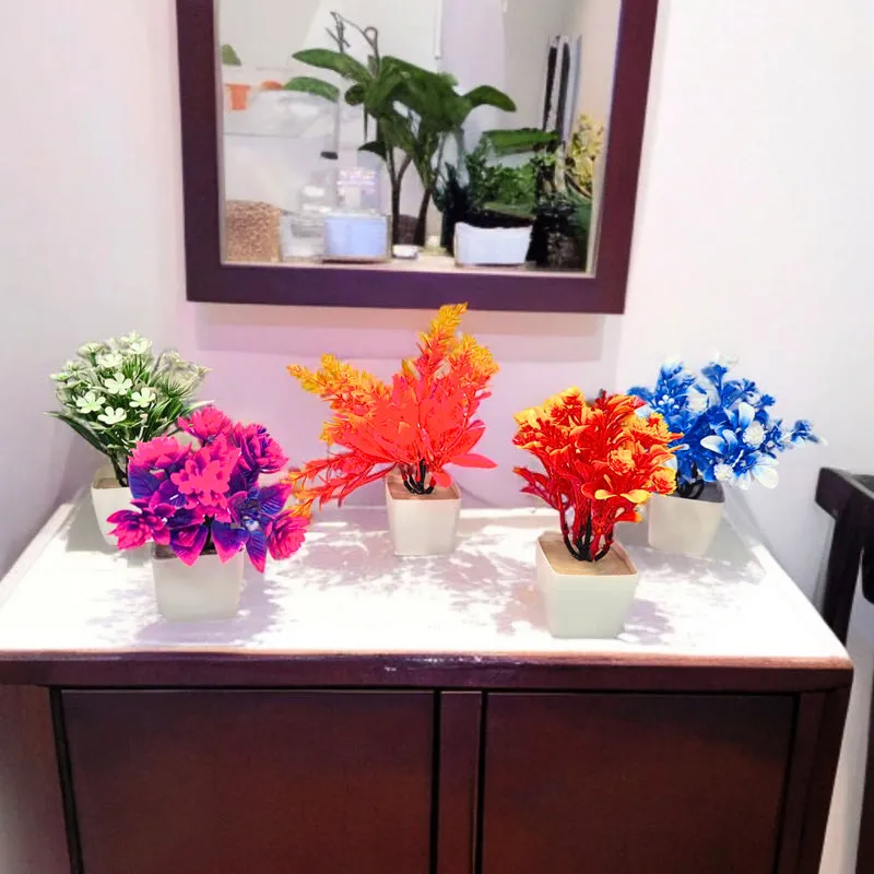 Floriya Artificial Flower With Pot - Set Of Five media 4