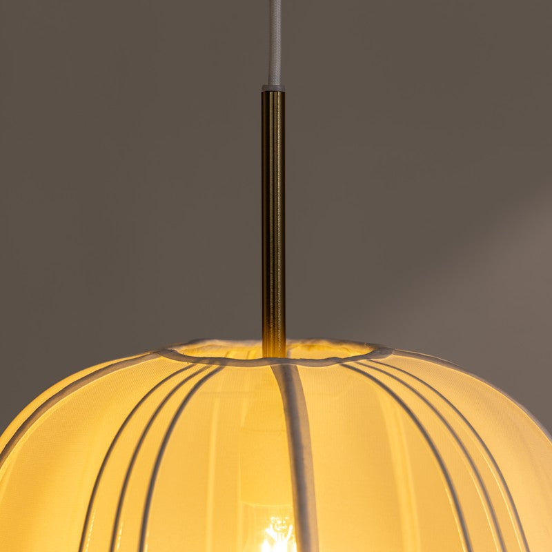 Fig Living Luxe Collection Fabric Ceiling Lamp - White image 10