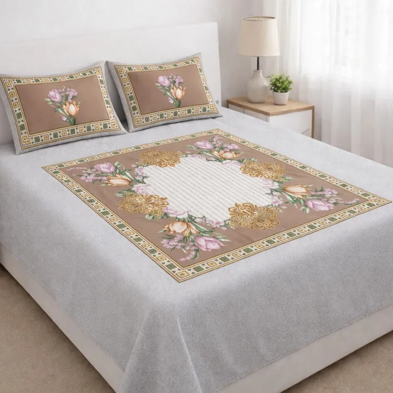 Floral Bliss Printed Bedsheet - 180 GSM media 3