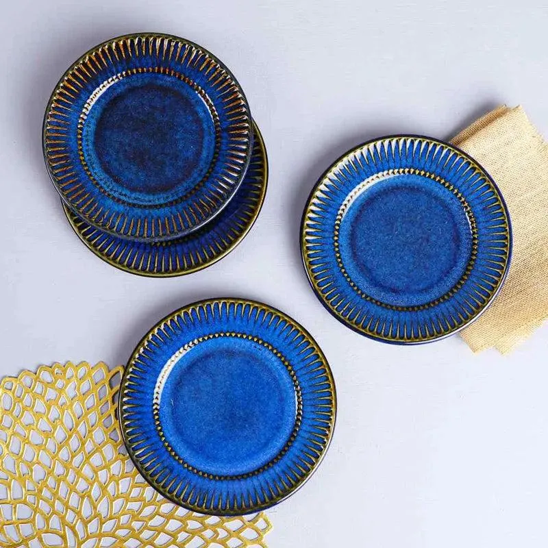 Givara Fino Handmade Quarter Plate (Dark Blue) - Set of Two media 3