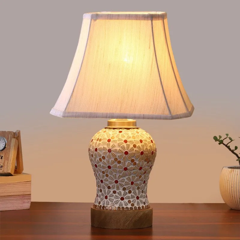 Harmyra Square Wooden Table Lamp - Multicolor media 3