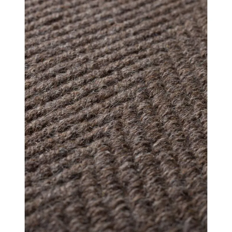 Handloom Hand Loomed Haven Wool Rug - Dark Brown media 7