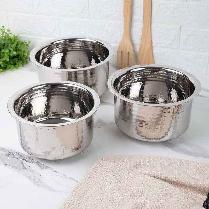 Drizzle Hammered Pot (2450 / 3000 / 3700 mL) - Set Of Three media 1
