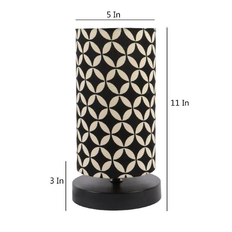 Tatania Torine Fabric Table Lamp - Black,White media 5