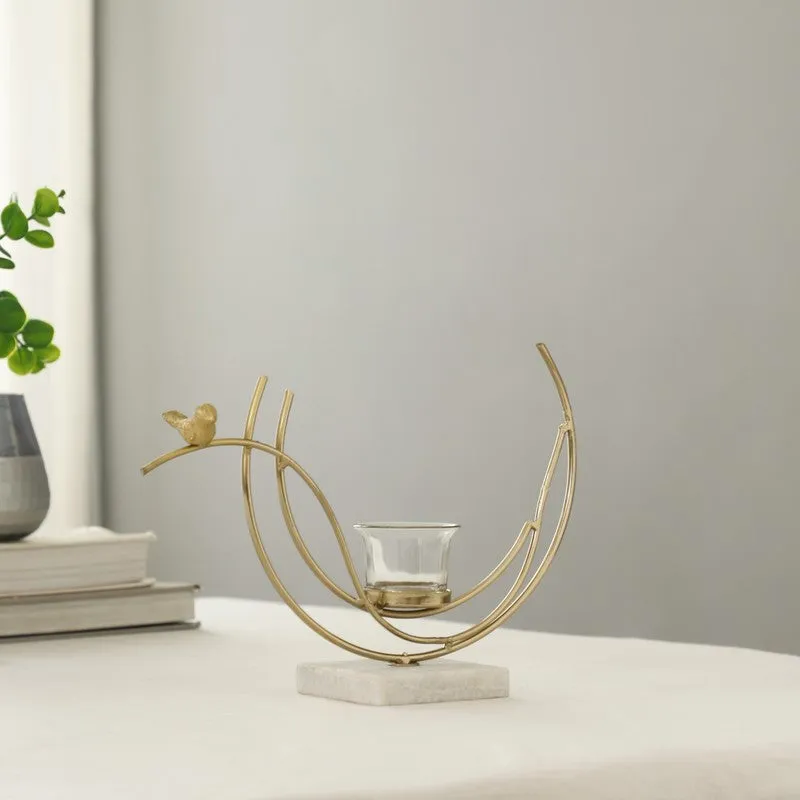 Aaradhya Flame Tea Light Candle Holder media 1