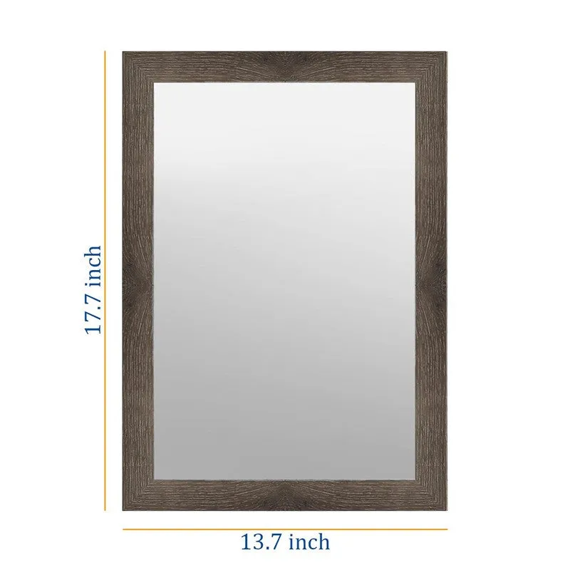 Shinevera Glass Wall Mirror With Wooden Frame media 5