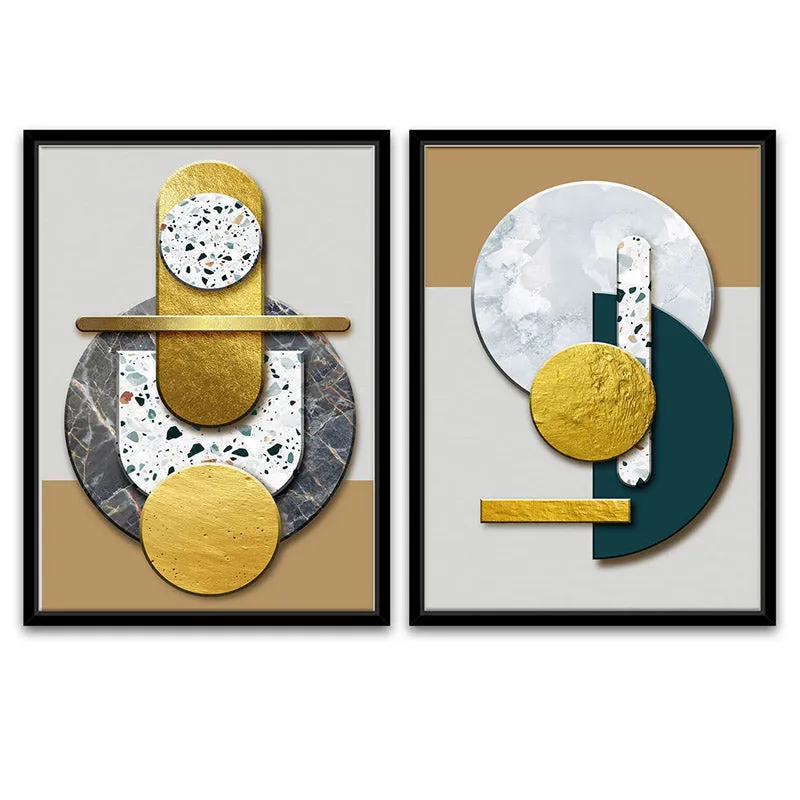Queeie Abstract Wall Art - Set Of Two media 3