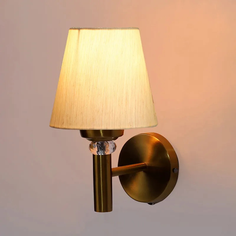 Aquilla Steel & Cotton Wall Lamp - Ivory media 4