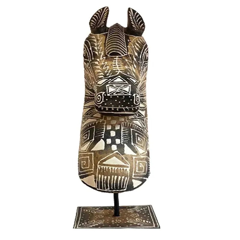 Chetak Tribal Deco Showpiece media 4